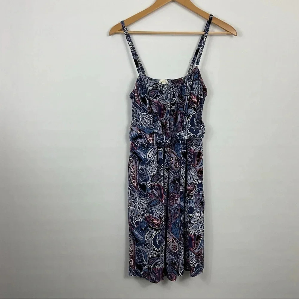 Soma Paisley Twist Front‎ Dress Size Medium